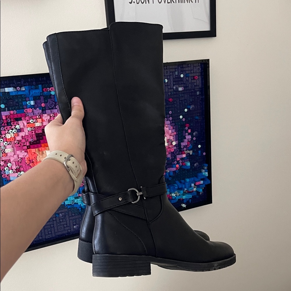 Kim Rogers Black Over the Knee Boots